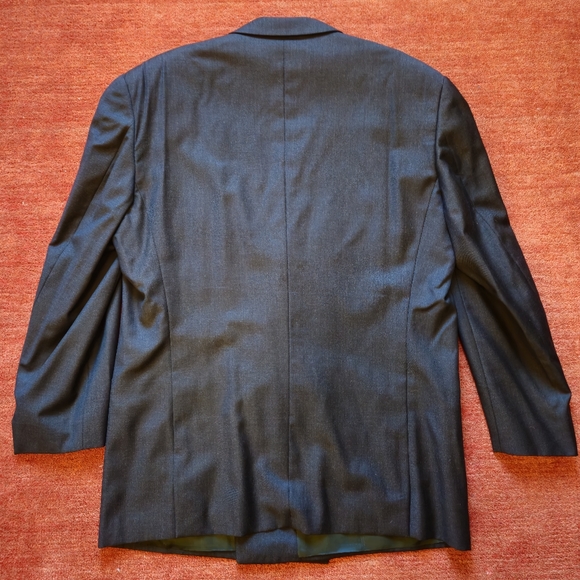 80's Gianni Versace Double breasted Wool Suit Jacket Medusa Buttons Size 44R - Picture 3 of 13